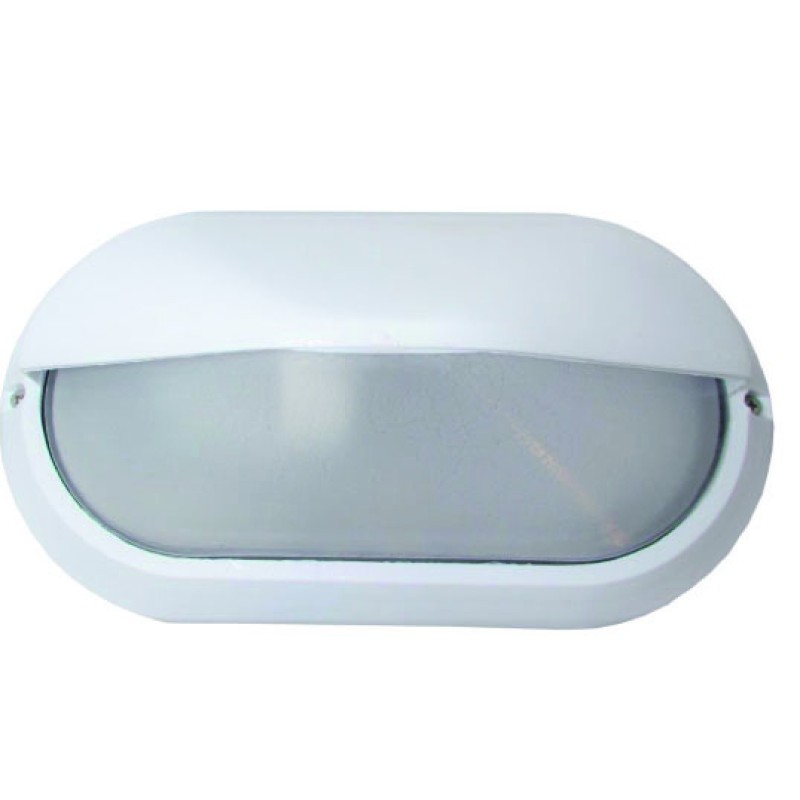 LIDO Φωτιστικό Πλαφονιέρα Πλαστική Εξωτερικού Χώρου 101 Λευκό  