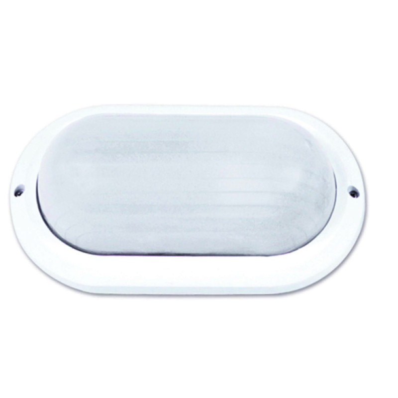 LIDO Φωτιστικό Πλαφονιέρα Πλαστική Εξωτερικού Χώρου 104 Λευκό  