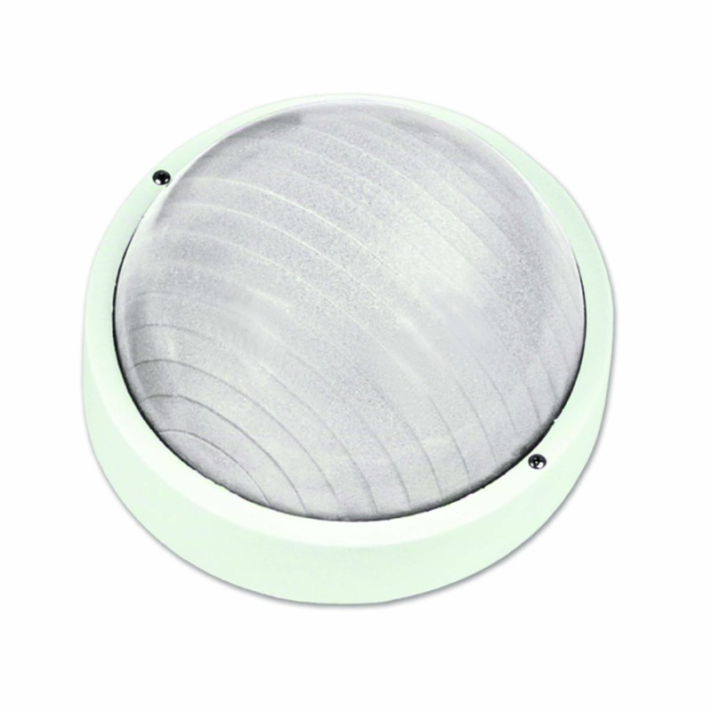 LIDO Φωτιστικό Πλαφονιέρα Πλαστική Εξωτερικού Χώρου 204 Λευκό  