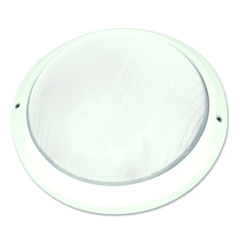 LIDO Φωτιστικό Πλαφονιέρα Πλαστική Εξωτερικού Χώρου 195 Λευκό  