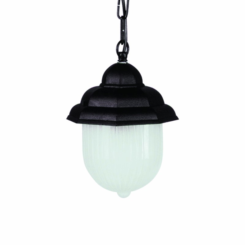 LIDO Φωτιστικό Πλαστικό Εξωτερικού Χώρου Κρεμαστό 1134 Μαύρο Κωδικός:100971