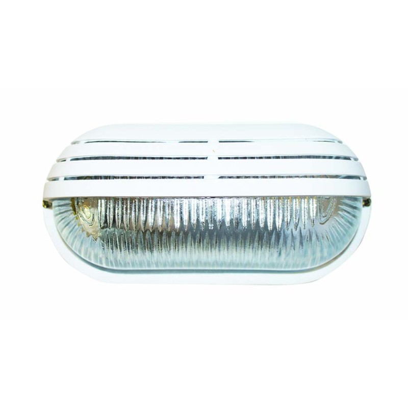 LIDO Outdoor Plastic Lighting Bulkhead 218 White PN:103627