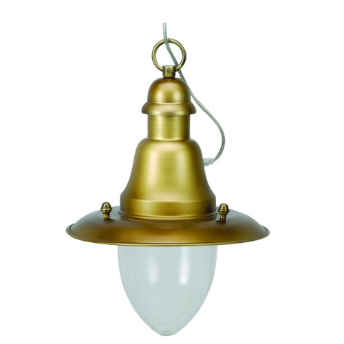 LIDO Aluminium Pendant Light 350 Brass Antique